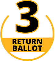 Step 3 Return your ballot