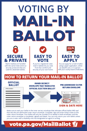 Mail-in voting text