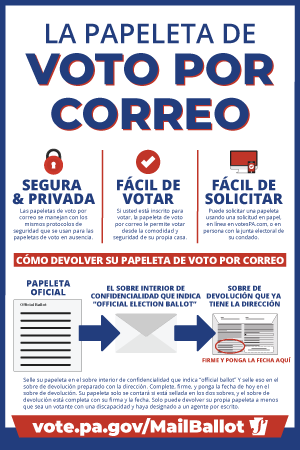Mail-in voting text spanish