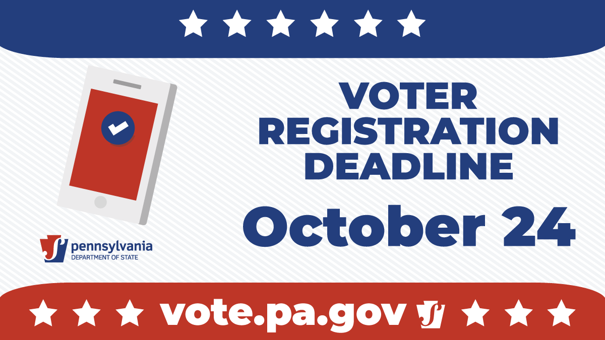 voter registration deadline for the 2022 November election is October 24